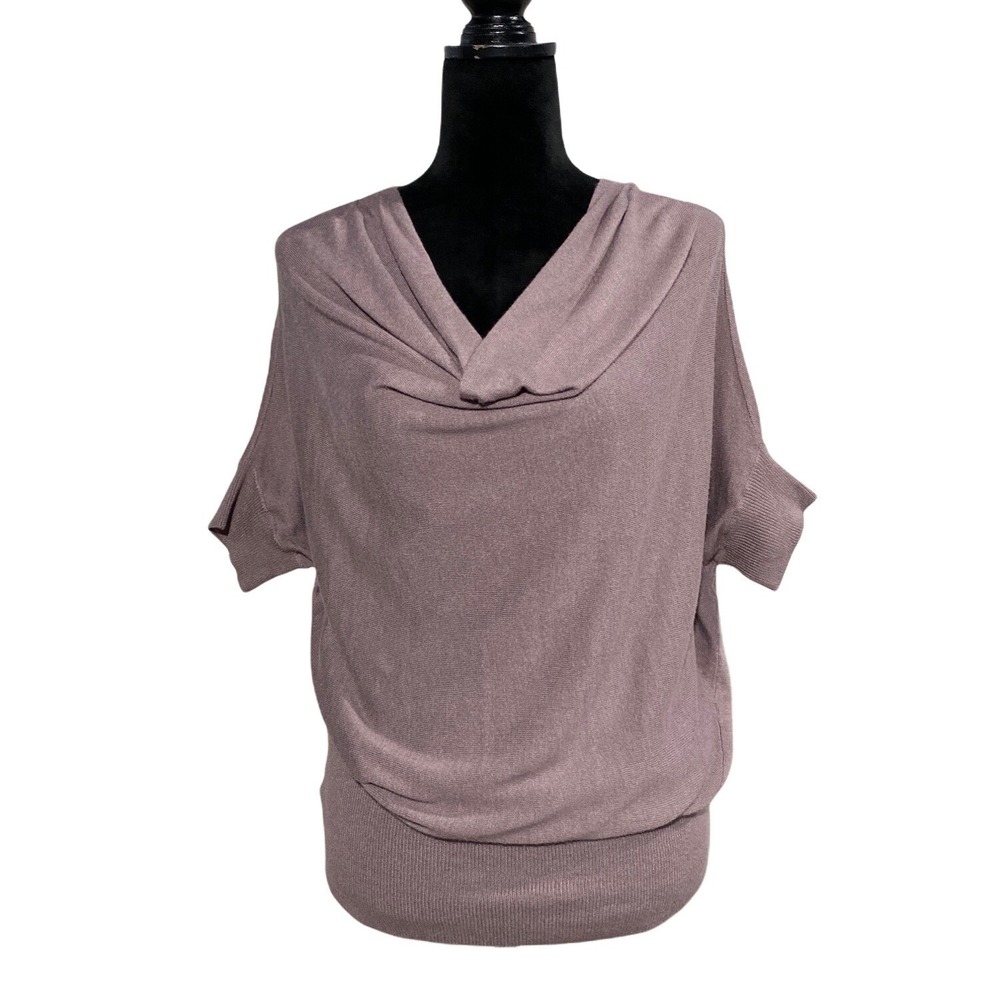 LOFT Sweater MED Dusty Purple Dolman Sl Pullover Cozy Casual Chic Night out